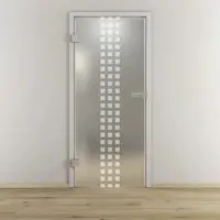 NOVADOORS Glasdrehtür »NOVA 502«, matt - transparent