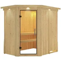 Karibu Sauna »Wenden«, für 3 Personen, ohne Ofen - beige