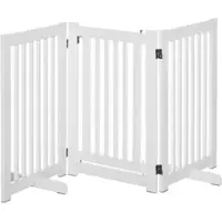 PawHut Schutzgitter, BxHxT: 1 x 5 x 155 cm, Mitteldichte Faserplatte (MDF) - weiss