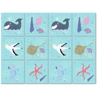 Wallart K&L Wall Art Fliesenaufkleber »Fische und Wale«, selbstklebend