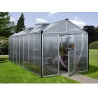 Vitavia Gewächshaus »Zeus Plus 15700«, BxHxL: 195 x 197 x 131 cm - silberfarben