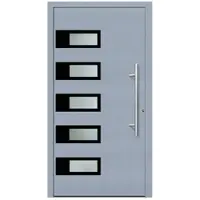 KNOCK Flügelüberdeckende Kunstoff-Haustür »Terra«, grau