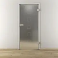 NOVADOORS Glasdrehtür »NOVA 505«, matt - transparent