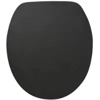 WELLWATER WC-Sitz, Soft-Close, Take-Off, MDF - schwarz