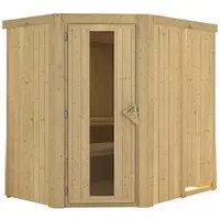 Karibu Sauna »Wenden«, für 3 Personen, ohne Ofen - beige