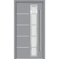 Splendoor Sicherheitshaustür »SPLIT Prime RC2«, Aluminium, in verkehrsgrau