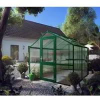 KGT Gewächshaus "Rose II" moosgrün 5,1 m² 10 mm HKP