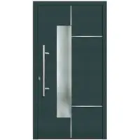 KNOCK Flügelüberdeckende Kunstoff-Haustür »Terra«, moosgrün - gruen
