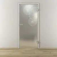NOVADOORS Glasdrehtür »NOVA 507«, matt - transparent