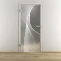 NOVADOORS Glasdrehtür »NOVA 634«, matt - transparent