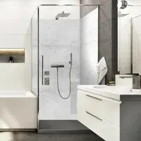 MySPOTTI Badrückwand »Betonwand«, BxH:90 cm x 210 cm, grau
