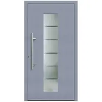 KNOCK Flügelüberdeckende Kunstoff-Haustür »Terra«, grau