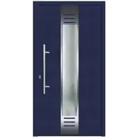 KNOCK Flügelüberdeckende Kunstoff-Haustür »Terra«, stahlblau