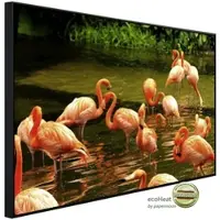 Papermoon Infrarotheizung »EcoHeat - Rosa Flamingos«, Matt-Effekt - bunt