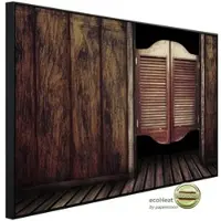 Papermoon Infrarotheizung »EcoHeat - Holzklapptür«, Matt-Effekt - bunt