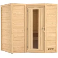 Karibu Sauna »Riga 1«, für 3 Personen, ohne Ofen - beige