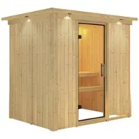 Karibu Sauna »Kircholm«, für 3 Personen, ohne Ofen - beige
