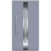 KNOCK Flügelüberdeckende Kunstoff-Haustür »Terra«, grau
