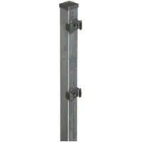 Floraworld Zaunpfosten »Classic«, Stahl, BxLxT: 4 x 220 x 4 cm - silberfarben