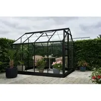 JULIANA HALLS Gewächshaus »Popular«, 5,0 m2, schwarz, 3 mm Blankglas