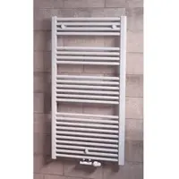 Ximax Handtuchwärmer Badheizkörper gerade Badheizung Mittelanschluss Alpha-MA Weiss Höhe 1121 mm, Breite 700 mm, 706 Watt