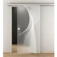 NOVADOORS Glasschiebetür »NOVA 634«, (BxH): 93,5 x : 205,8 cm - transparent