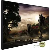 Papermoon Infrarotheizung »EcoHeat - Mystery Lake und Castle«, Matt-Effekt - bunt