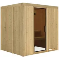 Karibu Sauna »Olai«, für 3 Personen, ohne Ofen - beige