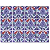 Wallart K&L Wall Art Fliesenaufkleber »Jugendstil Blumenkranz Kacheln«, selbstklebend