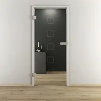 NOVADOORS Glasdrehtür »NOVA 505«, glänzend - transparent