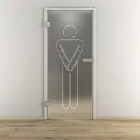 NOVADOORS Glasdrehtür »NOVA 627«, matt - transparent
