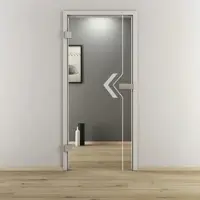 NOVADOORS Glasdrehtür »NOVA 599«, glänzend - transparent
