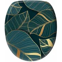 Sanilo WC-Sitz mit Absenkautomatik Monstera, Toilettendeckel direkt vom Hersteller, Klodeckel, Klobrille, WC Deckel, Toilettensitz, Toilettenbrille