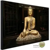 Papermoon Infrarotheizung »EcoHeat - Goldener Buddha«, Matt-Effekt - bunt