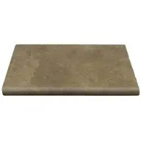 WOHNRAUSCH Beckenrandsteine »Keona Brown«, LxBxH: 61 x 40,6 x 3 cm, Travertin, braun/beige, Rundstab