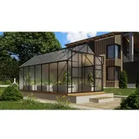 Vitavia Gewächshaus »Mars Plus 11500«, BxHxL: 257 x 238 x 445 cm - schwarz