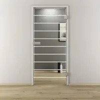 NOVADOORS Glasdrehtür »NOVA 592«, glänzend - transparent