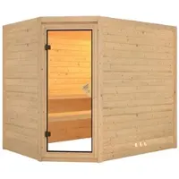 Karibu Sauna »Kärdla«, für 4 Personen, ohne Ofen - beige