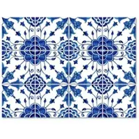 Wallart K&L Wall Art Fliesenaufkleber »Skandinavische Blumenmuster«, selbstklebend