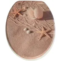 WELLWATER WC-Sitz »Nika«, Soft-Close, Take-Off, MDF - beige