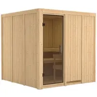 Karibu Sauna »Valga«, für 4 Personen, ohne Ofen - beige