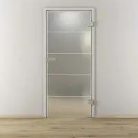 NOVADOORS Glasdrehtür »NOVA 582«, matt - transparent