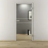 NOVADOORS Glasdrehtür »NOVA 589«, glänzend - transparent