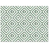 Wallart K&L Wall Art Fliesenaufkleber »Quadrate diagonal«, selbstklebend