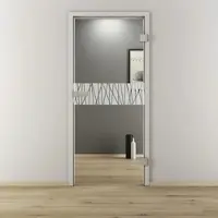 NOVADOORS Glasdrehtür »NOVA 546«, glänzend - transparent