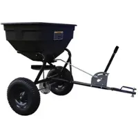 Texas Anhänger Streuwagen, schwarz, für Rasentraktor