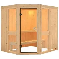 Karibu Sauna »Pölva 1«, für 3 Personen, ohne Ofen - beige