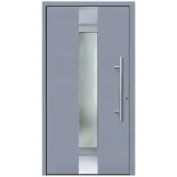 KNOCK Flügelüberdeckende Kunstoff-Haustür »Terra«, grau