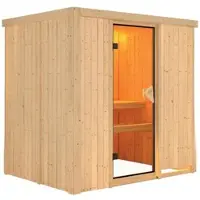 Karibu Sauna »Kothla«, für 3 Personen, ohne Ofen - beige