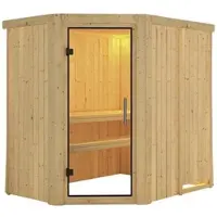 Karibu Sauna »Wenden«, für 3 Personen, ohne Ofen - beige